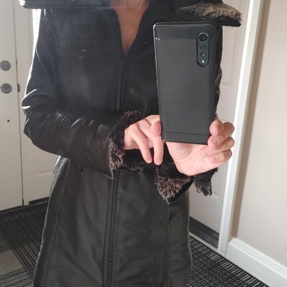 DANIER BLACK LEATHER FALL & WINTER JACKET - Picture 6 of 6